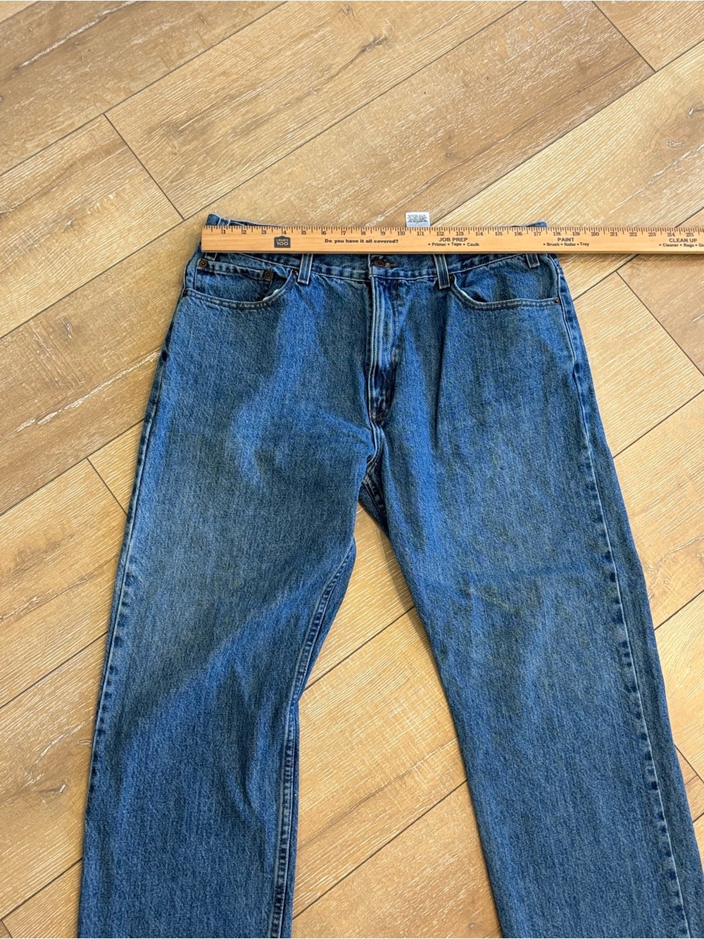 Levi Strauss Signature Authentics Regular Fit Jeans Men’s 36x28 Dark Wash denim - Picture 5 of 6